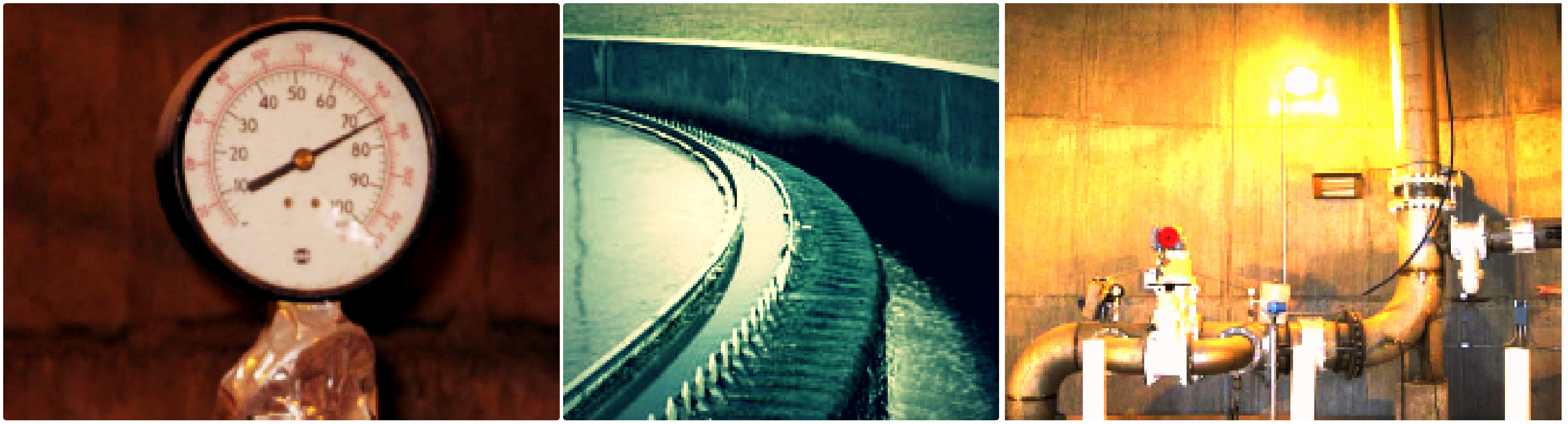 Gauge / Water Treatment Pool / Pumps and Pipes